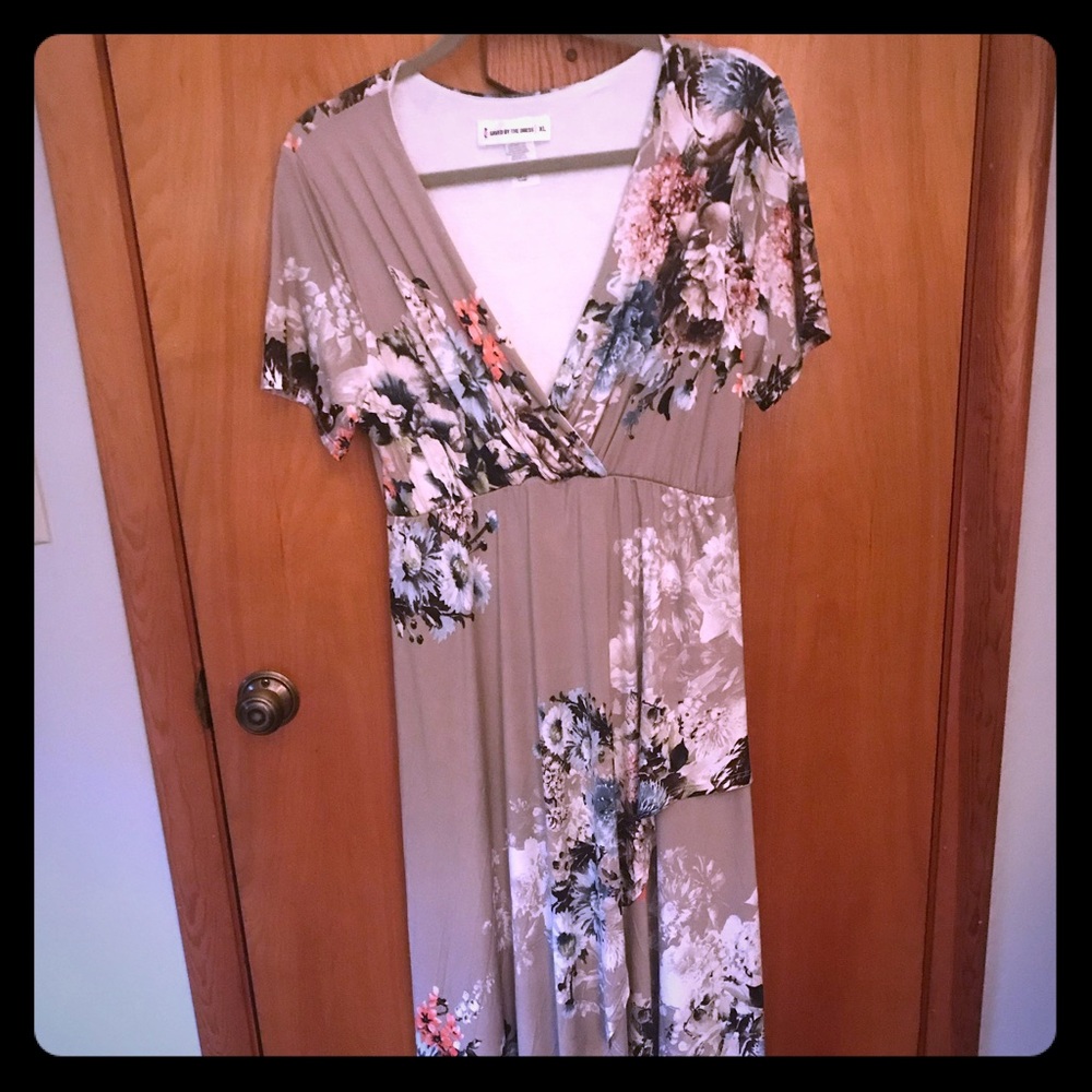 High-low floral dress